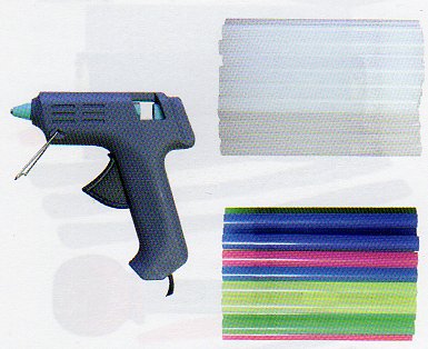 Mini-pistolets a colle + colle multi-couleurs Maxicraft