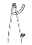 Compas � pointes avec arc de cercle + porte-crayon