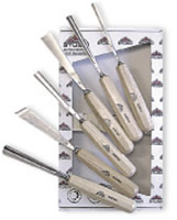 (w:3500)Jeu de 6 couteaux , long , poli