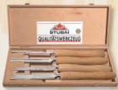 (w:2500)Coffret 4 outils tournage en bout de bois