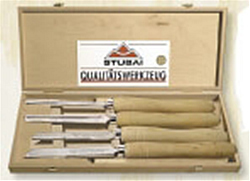 (w:3300)Coffret 4 outils tournage en bois de fil