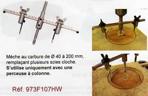 Mèche extensible HW de 40 à 200 mm