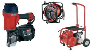 Ensemble  cloueur en rouleaux C38/90 P1  et  compresseur ALAIR 20/255