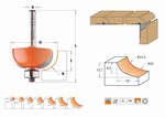 Fraise pour profil cong - carbure - roulement CMT Orange tools