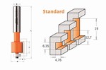 Fraise pour rainurer sur matriaux composites - carbure - roulement Derlin CMT Orange tools