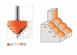 Fraise  rayon triple pour matriaux composites - carbure - roulement Derlin CMT Orange tools