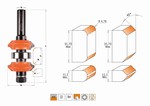 Fraise rglables pour profil double - carbure CMT Orange tools