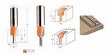 Fraise pour logement de tte de vis - carbure CMT Orange tools