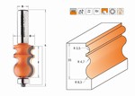 Fraise pour corniches  2 coupes concave - carbure - roulement CMT Orange tools
