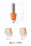 Fraise  chanfreiner pour matriaux composites - carbure - roulement Derlin CMT Orange tools