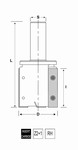 Fraise plaquette carbure coupe droite DIA50 mm - dfonage sur C.N Z2+1 Forzienne