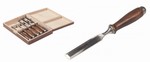 Coffret bois de 5 ciseaux de sculpteur Muller