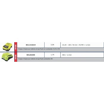 Chargeur pour batteries RYOBI