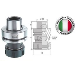 HOZLY Porte-Outils HSK 63F – Fer Blanc Ignifuge Haute Précision, Matériau DuPont Résistant Usure & Température