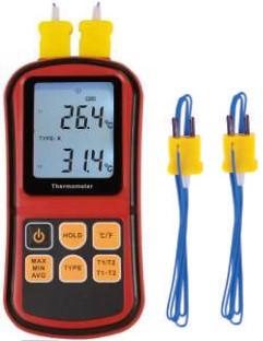 Thermomtre thermocouple 2 entres