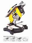 Scie  onglet bois 305 mm silencieuse + table suprieure - 230V 1400W TR305i Job Line Femi