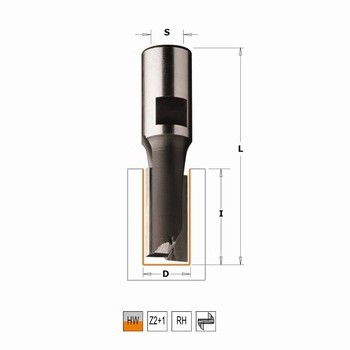 Fraiseuse GENERIQUE CMT Orange Tools 711,130,11B Fraise droite hm-s 13 x 6  d rodam avec 20.