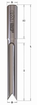 Mche  mortaiser pour dfonceuse coupe droite-gauche Z2  Queue 13 mm CMT