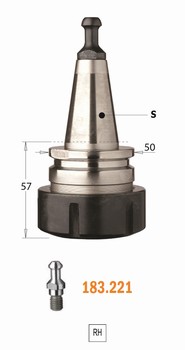 Mandrin  pince ISO30 ER40  Tirette 12,8-9 mm CMT Orange Tools