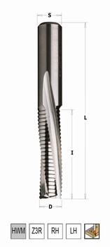 Fraise ravageuse carbure  coupe hlicodale ngatives brise copeau Z3 CMT Orange Tools