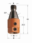 Adaptateur de perçage CN pour mèche – Queue M10-30 degrés CMT Orange Tools