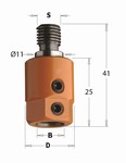 Adaptateur de perage CN pour mche  Queue M10-11 degrs CMT Orange Tools