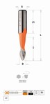 Mche  tourillonner carbure dbouchant  57,5 mm Xtreme CMT Orange Tools