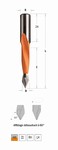Mèche à tourillonner carbure débouchant – 70 mm 2 gorges CMT Orange Tools