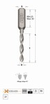 Mèche à tourillonner carbure débouchant – 70 mm Xtreme CMT Orange Tools