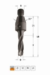 Mèche à queue filetée – Queue M10 30 degrés CMT Orange Tools