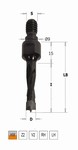 Mèche à queue filetée – Queue M8-9 CMT Orange Tools