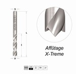 Mche carbure micrograin borgne avec inciseurs ngatifs CMT Orange Tools