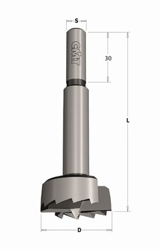 Mche  faonner acier Forstner CMT