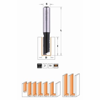 CMT Orange Tools 912.080.11 – Fraise droite HWM s 8 d 8 x 30 - Kits  d'accessoires pour outillage électroportatif - Achat & prix