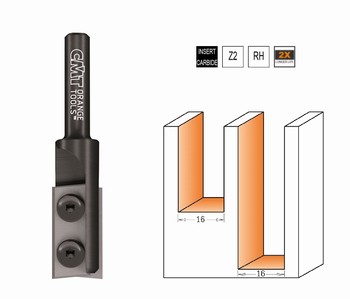 Fraise  dfoncer plaquettes rversibles cabures Z2 CMT