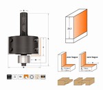 Maxi fraise  feuillurer plaq. rversibles - carbure - roulement CMT Orange tools