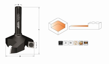 Fraise plaquette carbure folding et  chanfreiner Z1 pour C.N CMT Orange Tools