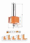 Fraise  feuillurer - carbure - roulement CMT Orange tools