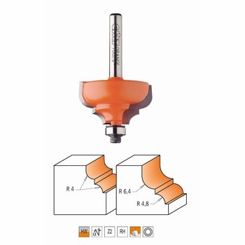 CMT Contractor : Fraise carbure chanfrein 45° guidage - Fraise chanfrein -  Défoncage - outillage - Outillage