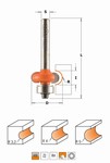 Fraise pour demi-rond concave - carbure CMT Orange tools