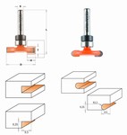 Fraise pour parquets - carbure CMT Orange tools