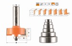 Fraise  feuillurer et ses 6 roulements - carbure CMT Orange tools