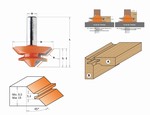 Fraise pour bouvetage d'angle droit - carbure CMT Orange tools