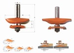 Fraise avec contre-profil pour portes - carbure - roulement CMT Orange tools