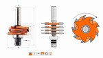 Jeu de fraise disque  rainurer - carbure CMT Orange tools