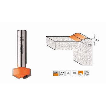 Fraise pour usiner les bords sur matriaux composites - carbure