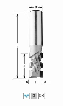 Mche  dfoncer diamant Z2+2 Forezienne