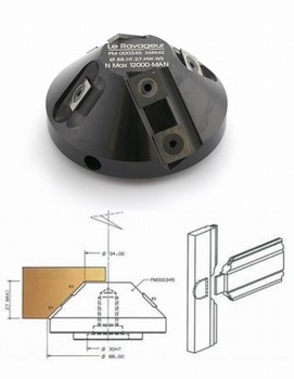 Porte-outils  coupe d'onglet  plaquettes   Alsage 30 mm