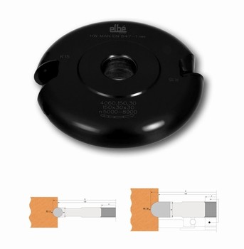 Porte-outils demi-rond concave  plaquettes  Alsage 50 mm