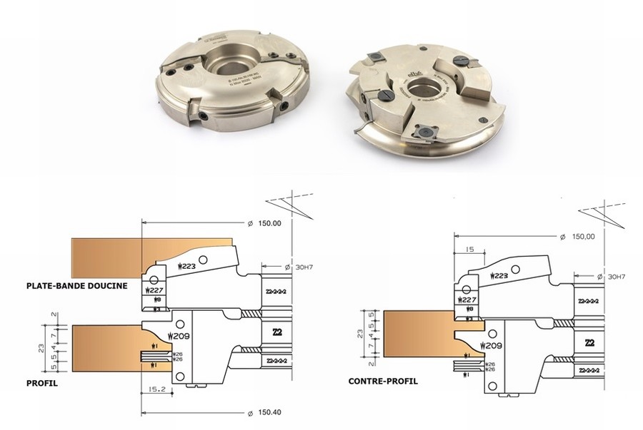 Outils et porte-outils pour toupie